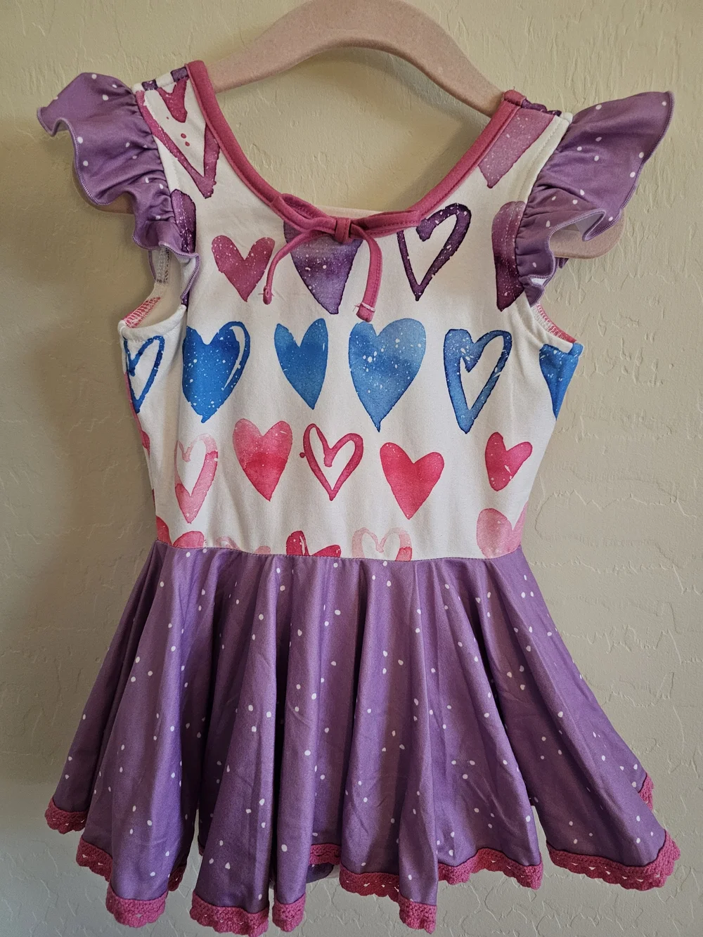 Cheeky Plum Farrah Leotard Ombre Heart 3T